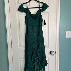 I.N. San Francisco Teal High Low Dress